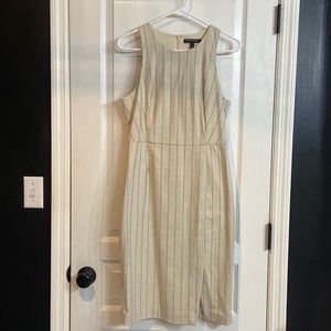 Banana Republic cream and black dress
